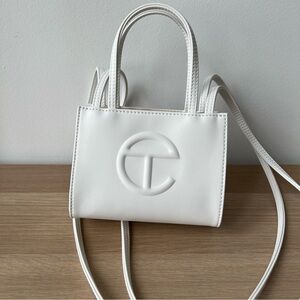White Telfar Small Shopping Bag